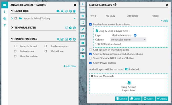 Add Antarctic Mammals Filter