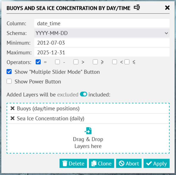 Time Filter Configured