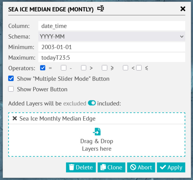 Add further Time Slider