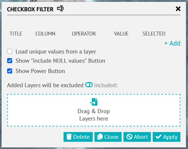 Checkbox Filter