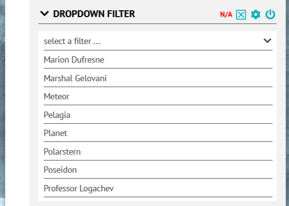 Dropdown Filter in Viewer