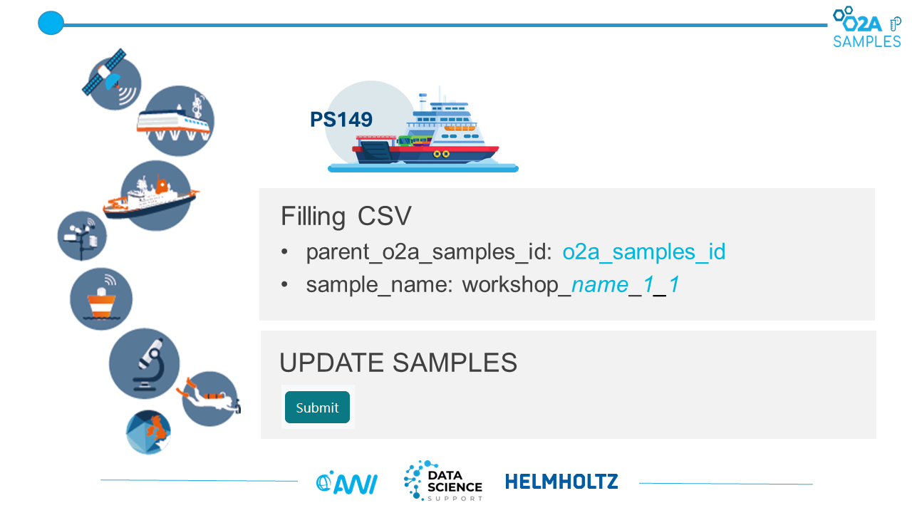 O2A SAMPLES workshop slide 19